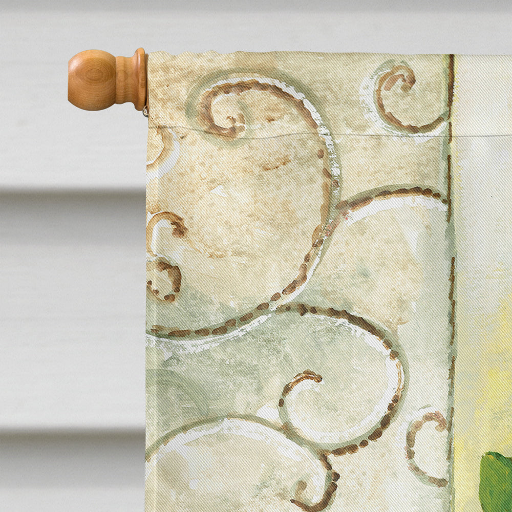 Dog Rose by Maureen Bonfield House Flag 28x40 Porch Sleeve Pole Decorative Outside Yard Banner Artwork Wall Hanging, Polyester