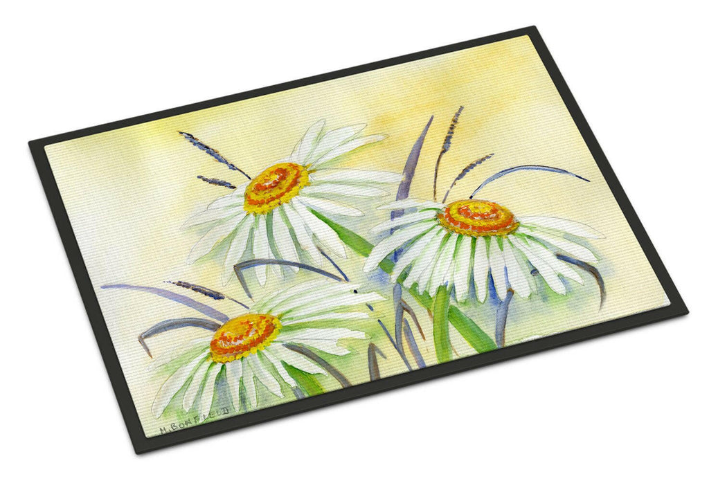 Daisies by Maureen Bonfield Doormat Indoor Outdoor 24H X 36W Front Door Mat Rugs for Entryway, Non Slip Washable Low Pile,