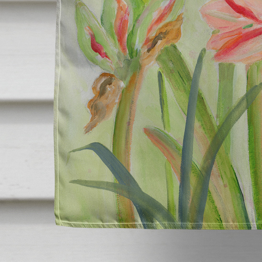 Lillies II by Maureen Bonfield House Flag 28x40 Porch Sleeve Pole Decorative Outside Yard Banner Artwork Wall Hanging, Polyester