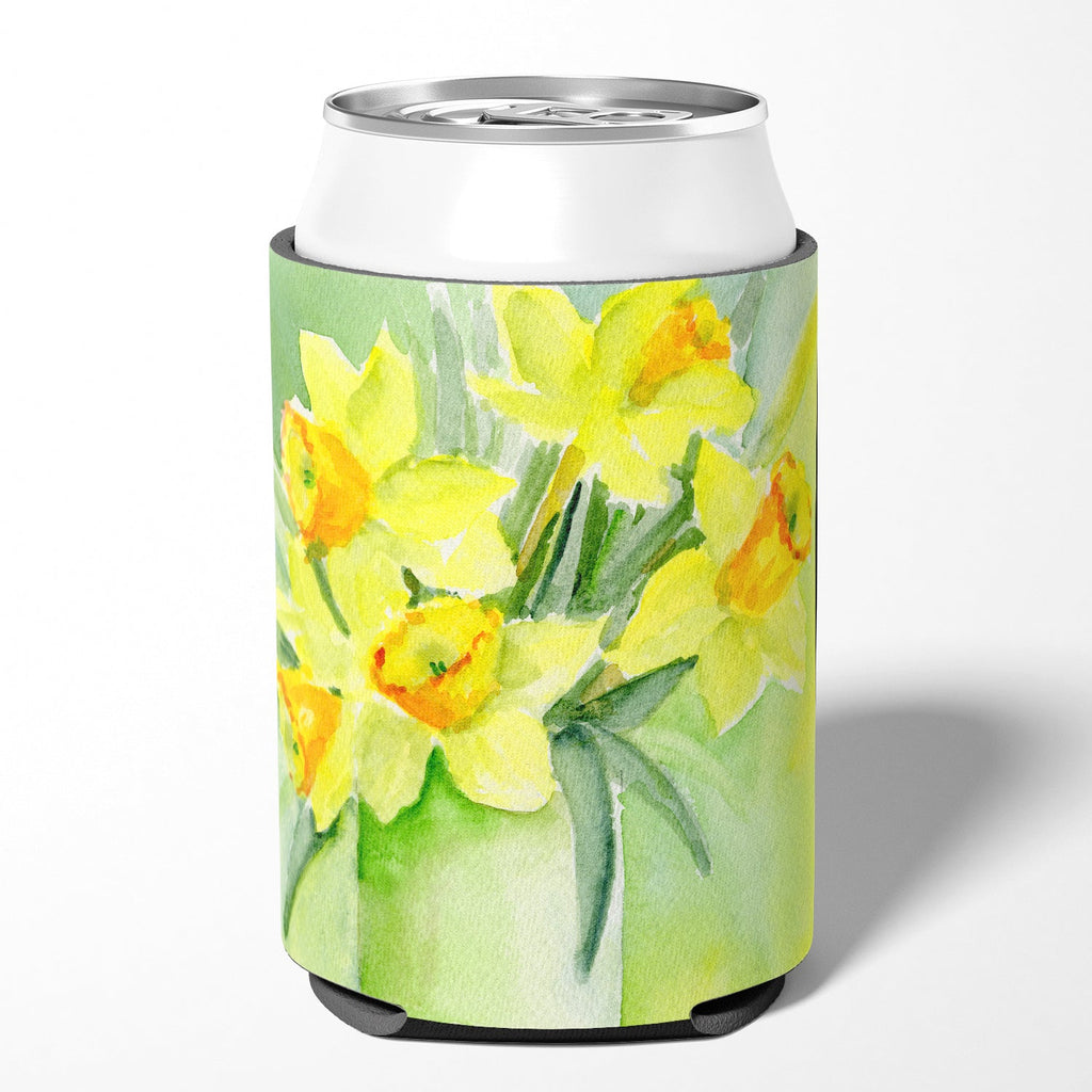 Daffodils by Maureen Bonfield Can or Bottle Hugger Cooler Sleeve for Standard 12 oz Cans, Insulated Foam Beer & Soda Can Hugger Reusable