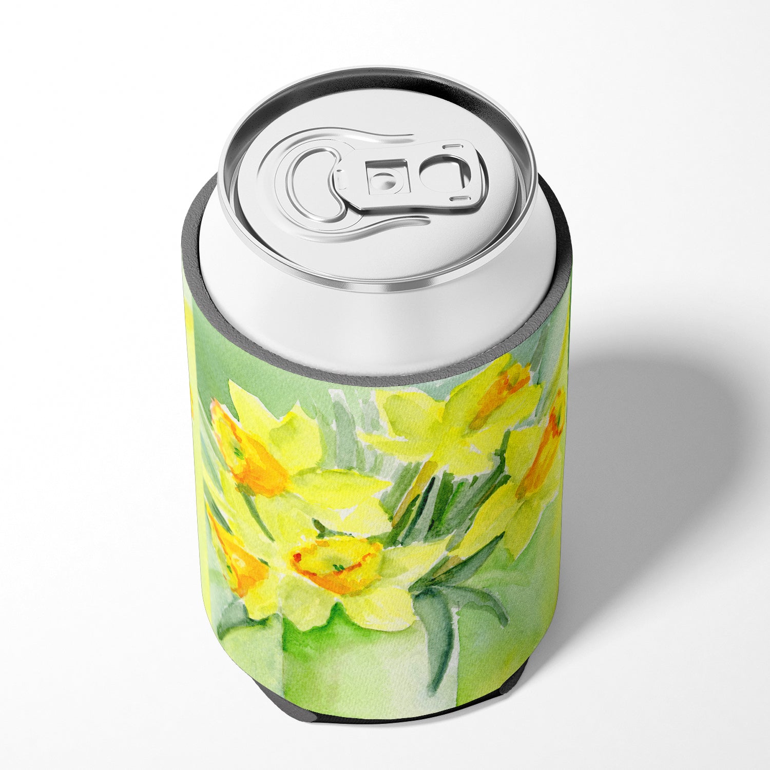 Daffodils by Maureen Bonfield Can or Bottle Hugger Cooler Sleeve for Standard 12 oz Cans, Insulated Foam Beer & Soda Can Hugger Reusable