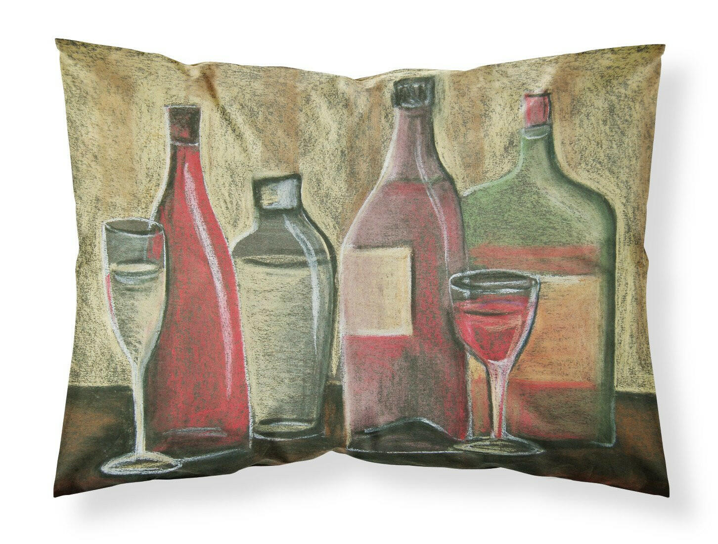 Wine by Tiffany Budd Standard Pillowcase Lightweight Super Soft Easy Care Decorative Artwork Pillowcase, Standard
