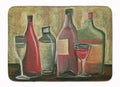 Wine by Tiffany Budd Memory Foam Kitchen Mat Machine Washable Anti-Fatigue Cushion Comfort Bath or Kitchen Rug