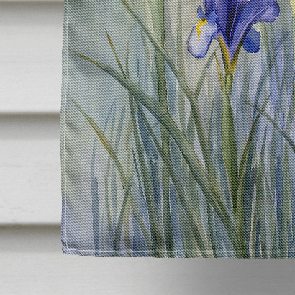 Iris by Bettie Cheesman House Flag 28x40 Porch Sleeve Pole Decorative Outside Yard Banner Artwork Wall Hanging, Polyester