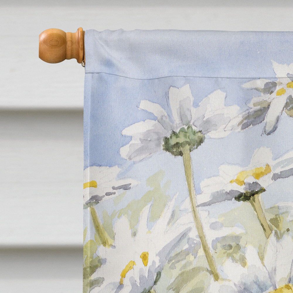 Daisies by Bettie Cheesman House Flag 28x40 Porch Sleeve Pole Decorative Outside Yard Banner Artwork Wall Hanging, Polyester