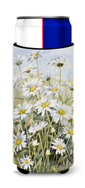 Daisies by Bettie Cheesman Slim Can Hugger , Insulated Foam Hugger for 12 oz Slim Cans, Beer Bottles & Water Bottles, Printed in USA