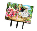 Cat In Basket Leash or Key Holder Wall Hooks, Coat Rack Wall Mount, for Hanging Keys, Towels, Aprons, Leashes
