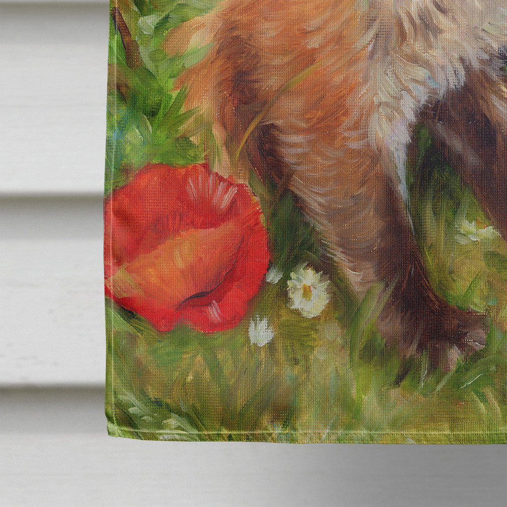 Fox Cub by Debbie Cook House Flag 28x40 Porch Sleeve Pole Decorative Outside Yard Banner Artwork Wall Hanging, Polyester