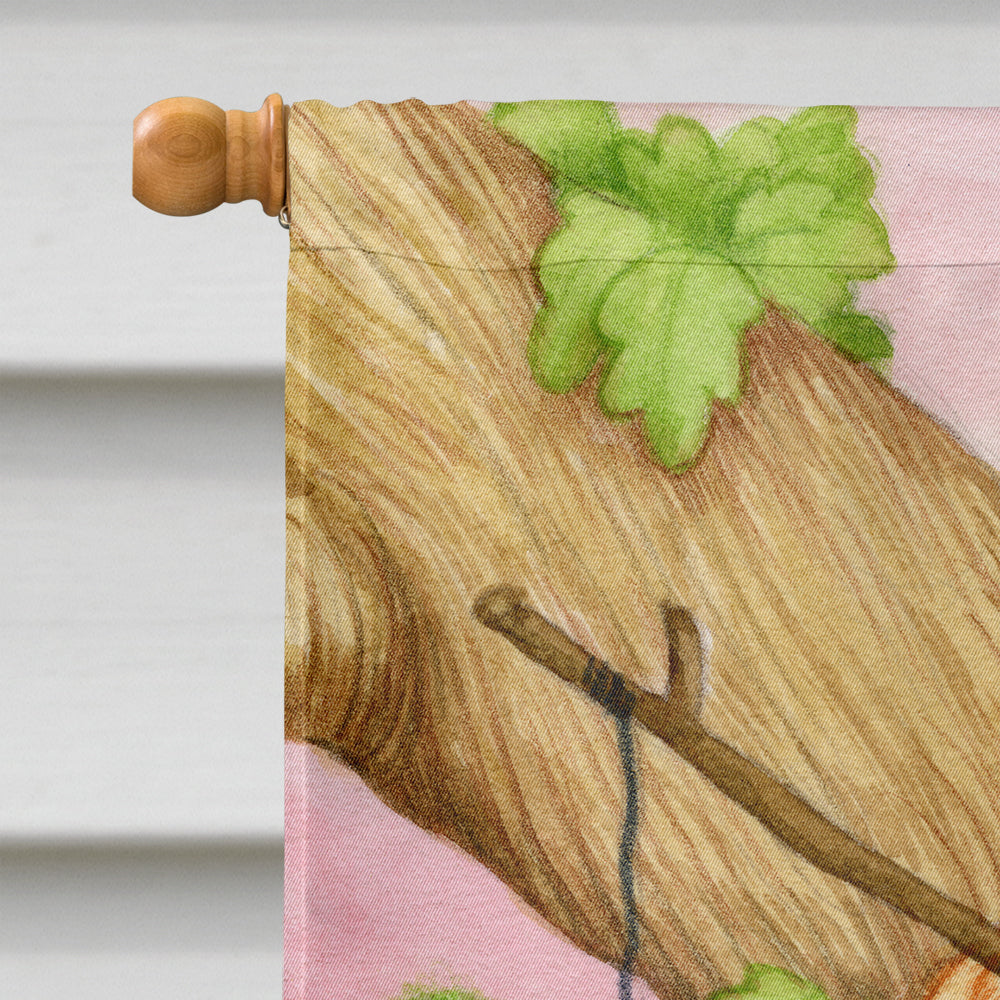 Valentine Cat Fishing For Love House Flag 28x40 Porch Sleeve Pole Decorative Outside Yard Banner Artwork Wall Hanging, Polyester