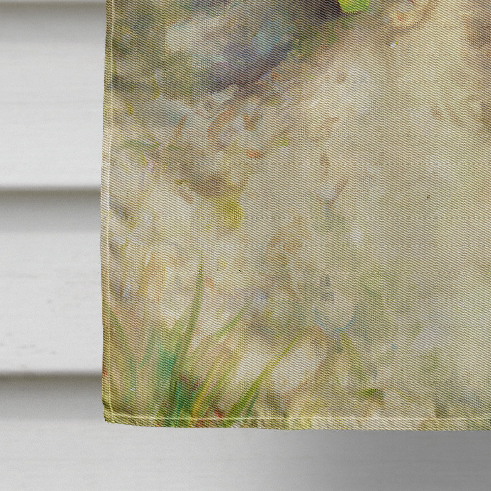 Fox Cubs Peepers by Debbie Cook House Flag 28x40 Porch Sleeve Pole Decorative Outside Yard Banner Artwork Wall Hanging, Polyester
