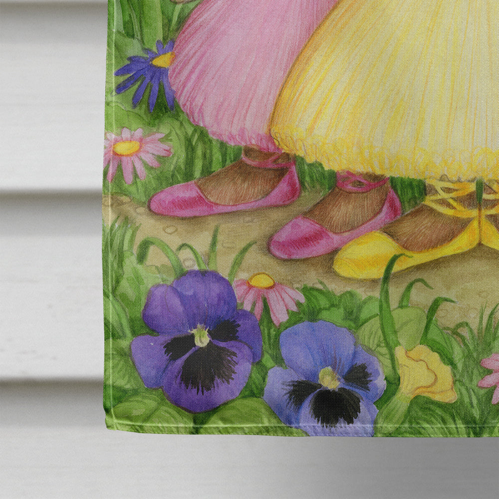 Three Bunnies Happy Easter House Flag 28x40 Porch Sleeve Pole Decorative Outside Yard Banner Artwork Wall Hanging, Polyester