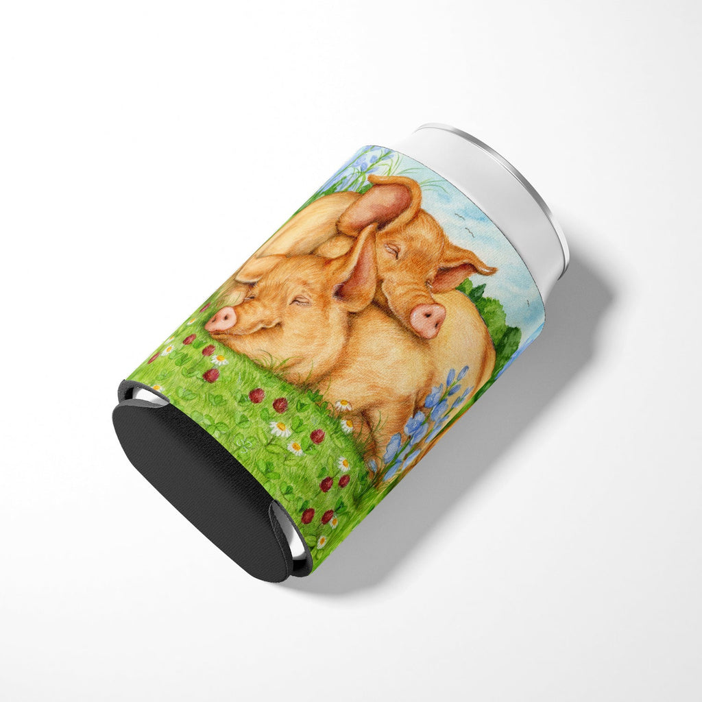 Pigs Tamworths In Clover Can or Bottle Hugger Cooler Sleeve for Standard 12 oz Cans, Insulated Foam Beer & Soda Can Hugger Reusable