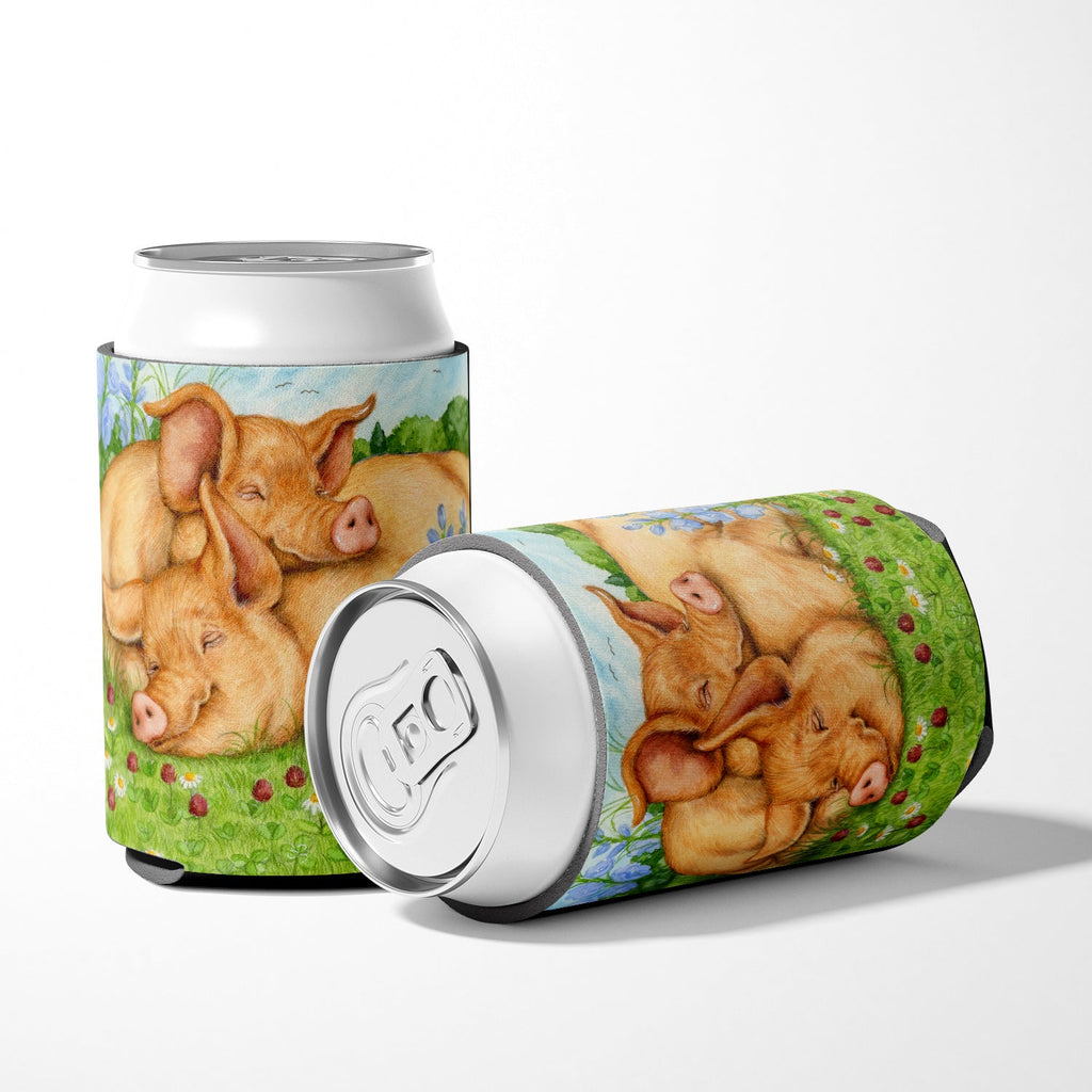 Pigs Tamworths In Clover Can or Bottle Hugger Cooler Sleeve for Standard 12 oz Cans, Insulated Foam Beer & Soda Can Hugger Reusable