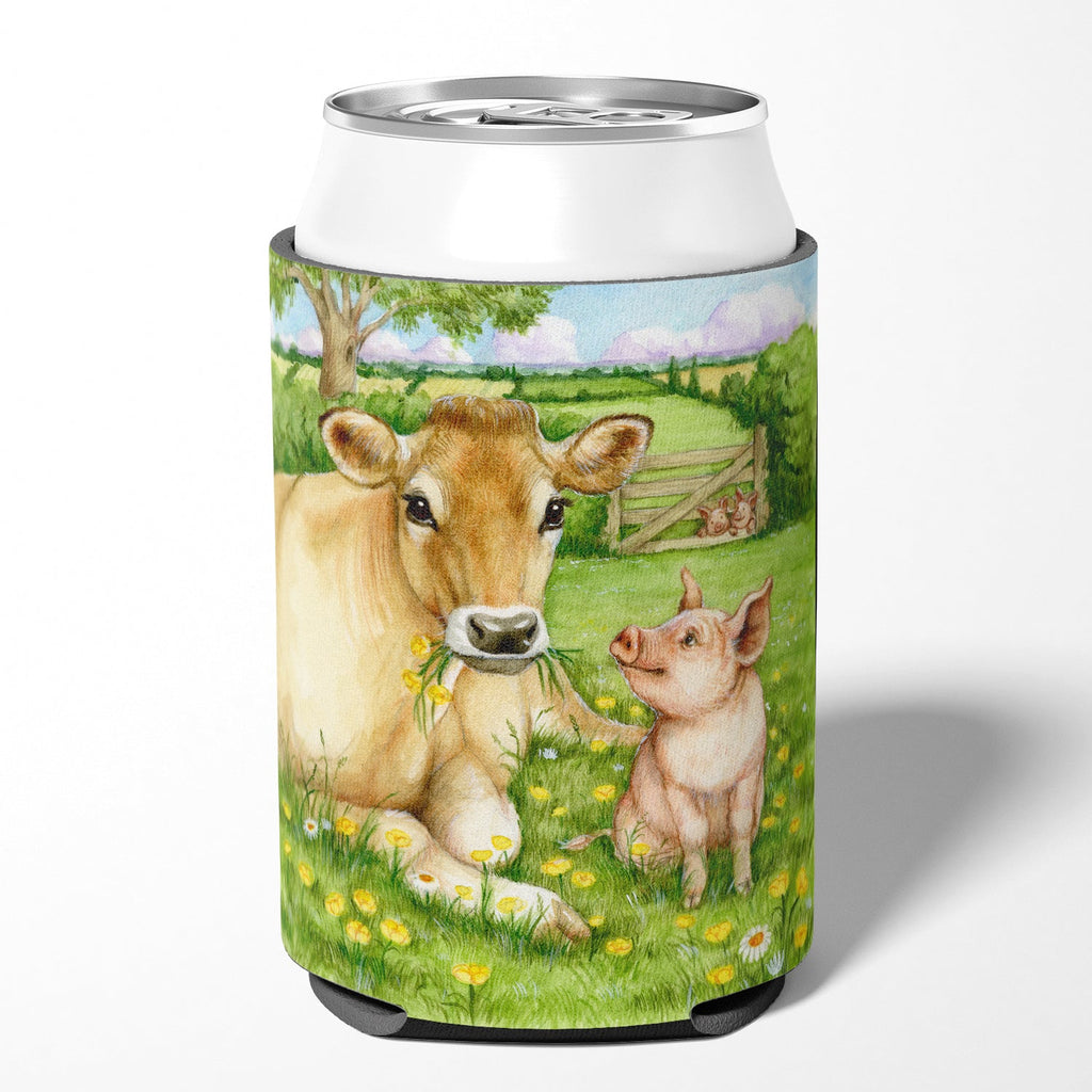 Pigs and Cow Good Friends Can or Bottle Hugger Cooler Sleeve for Standard 12 oz Cans, Insulated Foam Beer & Soda Can Hugger Reusable