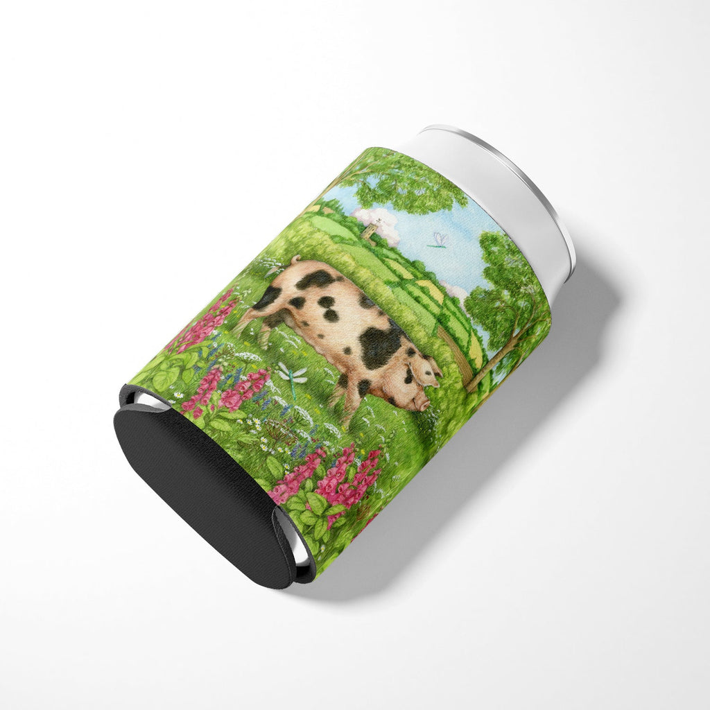 Pigs Meadowsweet by Debbie Cook Can or Bottle Hugger Cooler Sleeve for Standard 12 oz Cans, Insulated Foam Beer & Soda Can Hugger Reusable