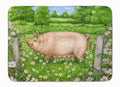 Pig In Dasies by Debbie Cook Memory Foam Kitchen Mat Machine Washable Anti-Fatigue Cushion Comfort Bath or Kitchen Rug