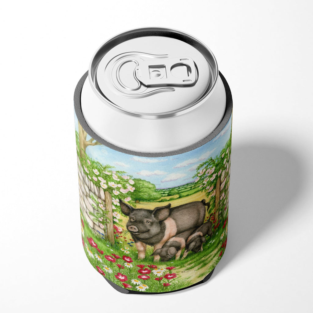 Pigs Rosie and Piglets Can or Bottle Hugger Cooler Sleeve for Standard 12 oz Cans, Insulated Foam Beer & Soda Can Hugger Reusable