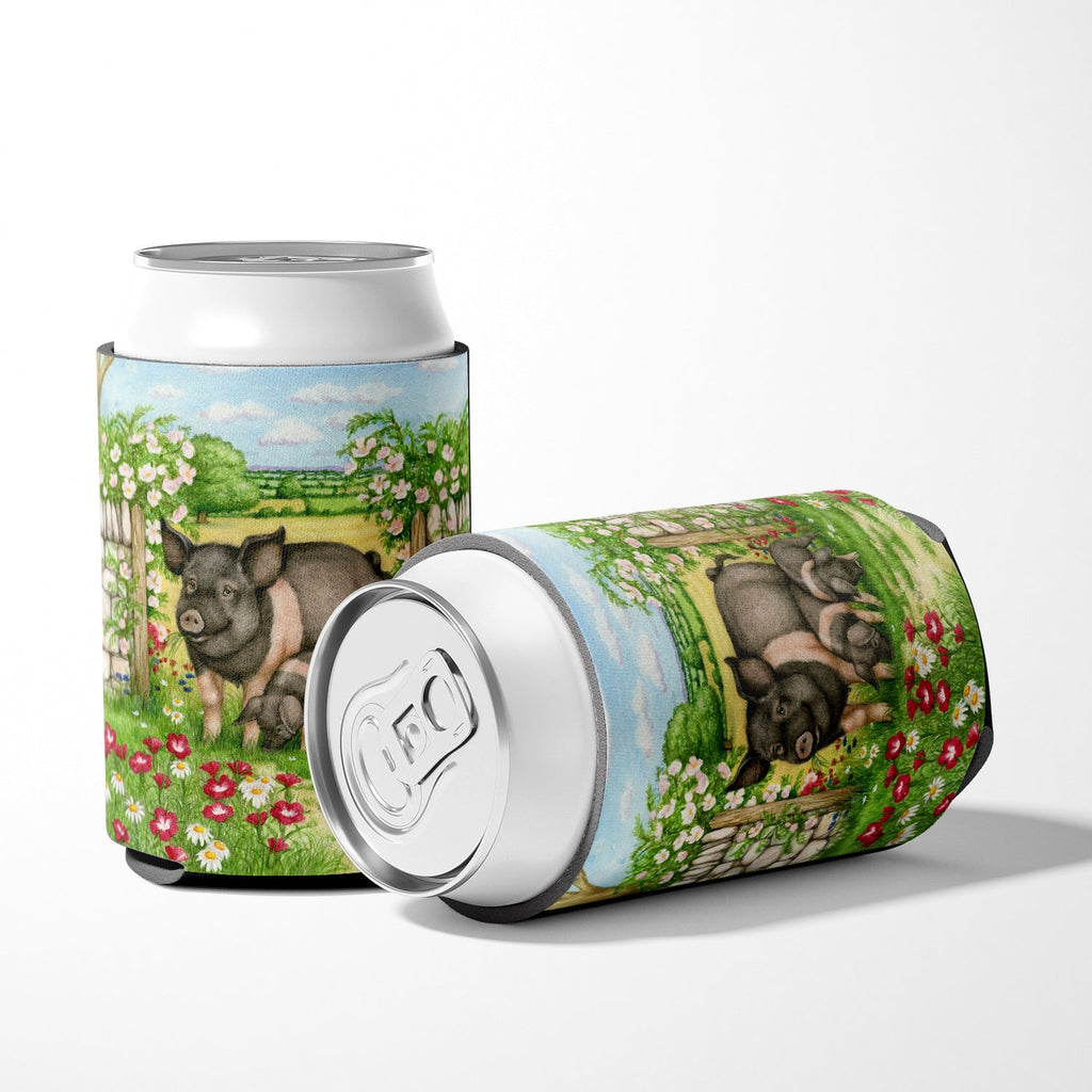 Pigs Rosie and Piglets Can or Bottle Hugger Cooler Sleeve for Standard 12 oz Cans, Insulated Foam Beer & Soda Can Hugger Reusable
