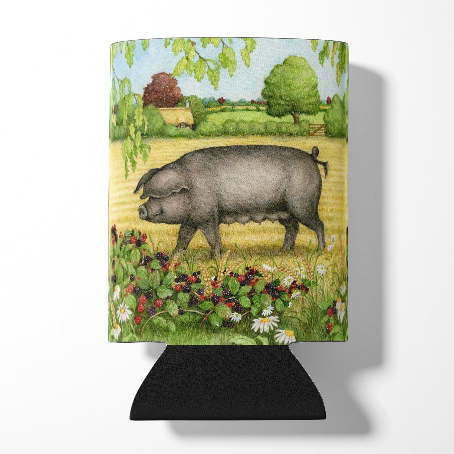 Pigs Bramble in Berries Can or Bottle Hugger Cooler Sleeve for Standard 12 oz Cans, Insulated Foam Beer & Soda Can Hugger Reusable