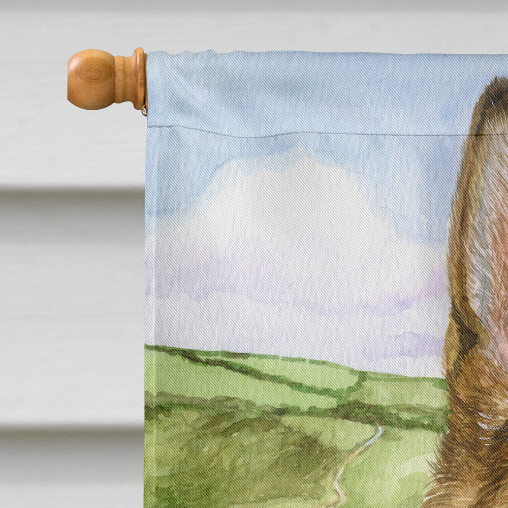 German Shepherd by Debbie Cook House Flag 28x40 Porch Sleeve Pole Decorative Outside Yard Banner Artwork Wall Hanging, Polyester