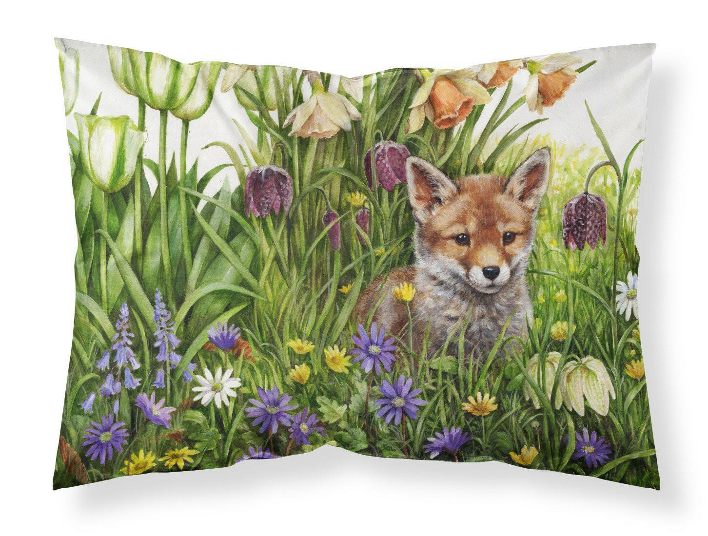 April Fox by Debbie Cook Standard Pillowcase Lightweight Super Soft Easy Care Decorative Artwork Pillowcase, Standard