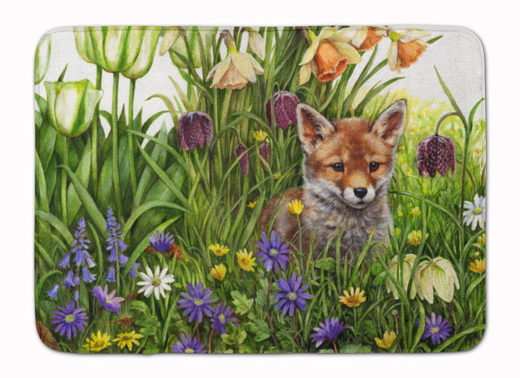 April Fox by Debbie Cook Memory Foam Kitchen Mat Machine Washable Anti-Fatigue Cushion Comfort Bath or Kitchen Rug