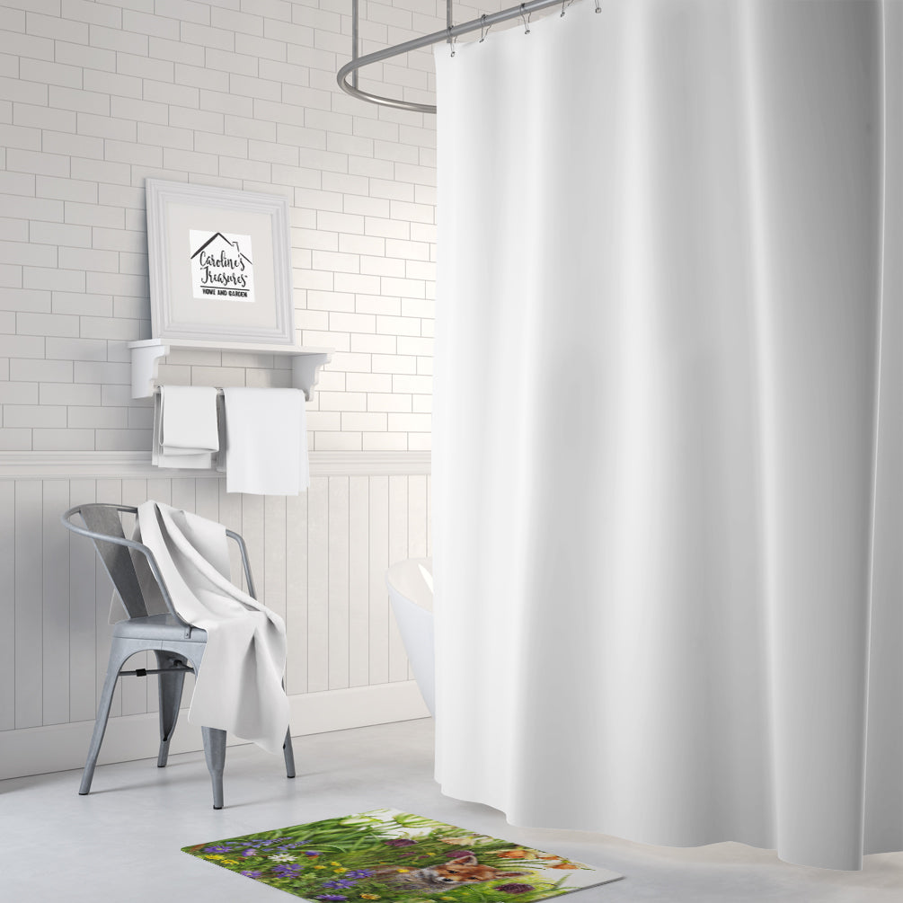 April Fox by Debbie Cook Memory Foam Kitchen Mat Machine Washable Anti-Fatigue Cushion Comfort Bath or Kitchen Rug