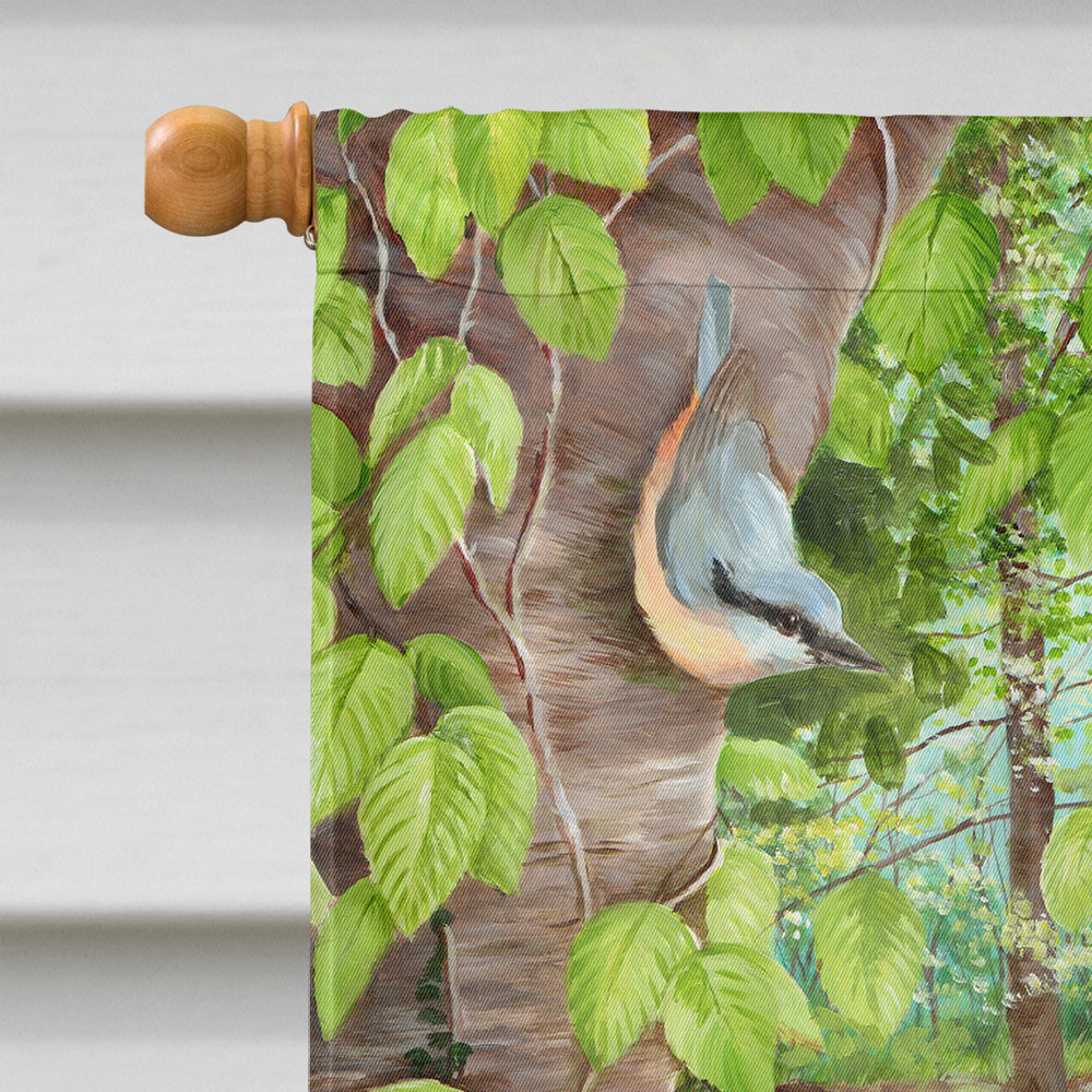 European Roe Deer Fawn House Flag 28x40 Porch Sleeve Pole Decorative Outside Yard Banner Artwork Wall Hanging, Polyester