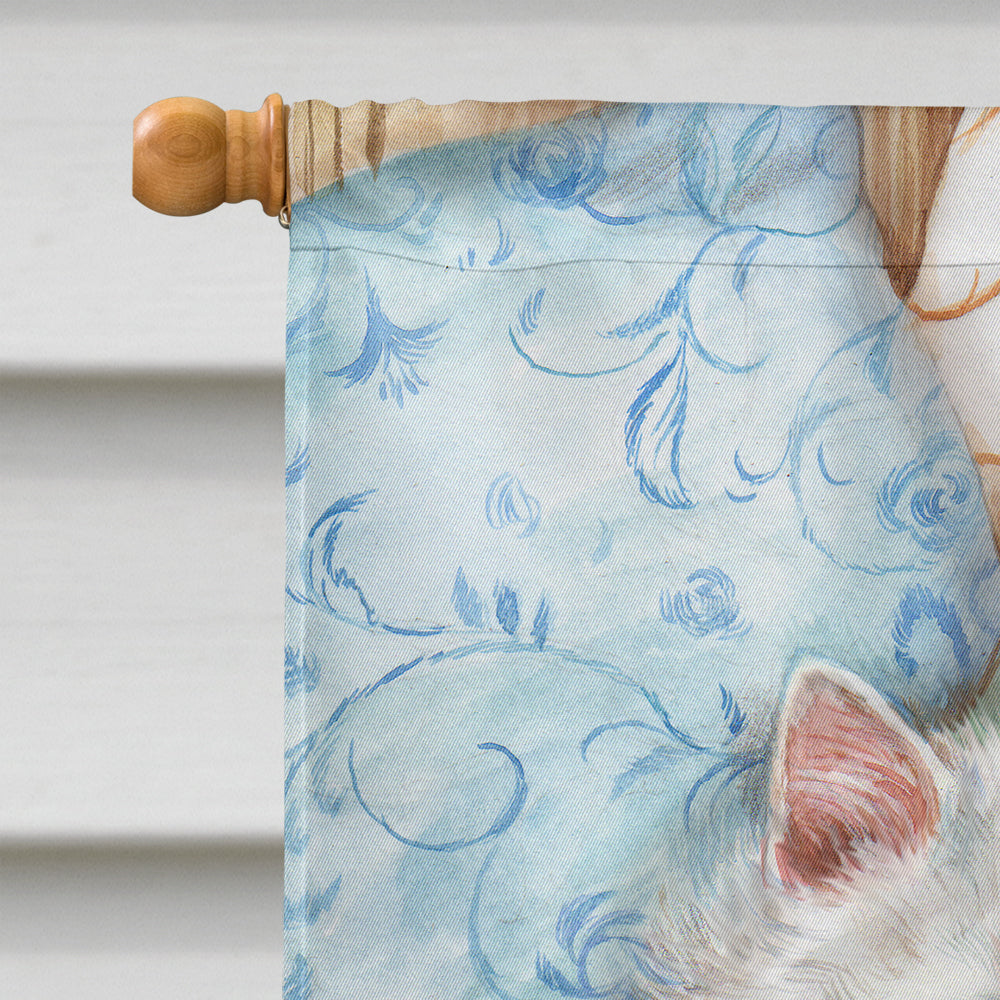A Black Cat and A White Cat House Flag 28x40 Porch Sleeve Pole Decorative Outside Yard Banner Artwork Wall Hanging, Polyester