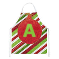 Christmas Oranment Holiday Initial Letter A  Apron Cooking Kitchen Server Baking Crafts Gardening for Adult Women Men, Unisex, Large, Multicolor