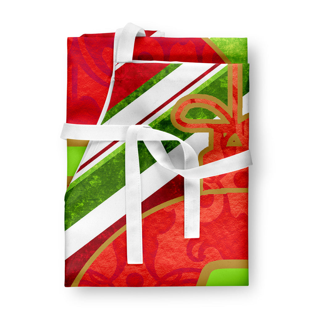 Christmas Oranment Holiday Initial Letter A  Apron Cooking Kitchen Server Baking Crafts Gardening for Adult Women Men, Unisex, Large, Multicolor