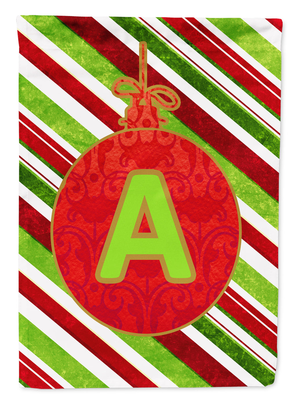 Christmas Oranment Holiday Initial Letter A  House Flag 28x40 Porch Sleeve Pole Decorative Outside Yard Banner Artwork Wall Hanging, Polyester