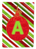 Christmas Oranment Holiday Initial Letter A  House Flag 28x40 Porch Sleeve Pole Decorative Outside Yard Banner Artwork Wall Hanging, Polyester