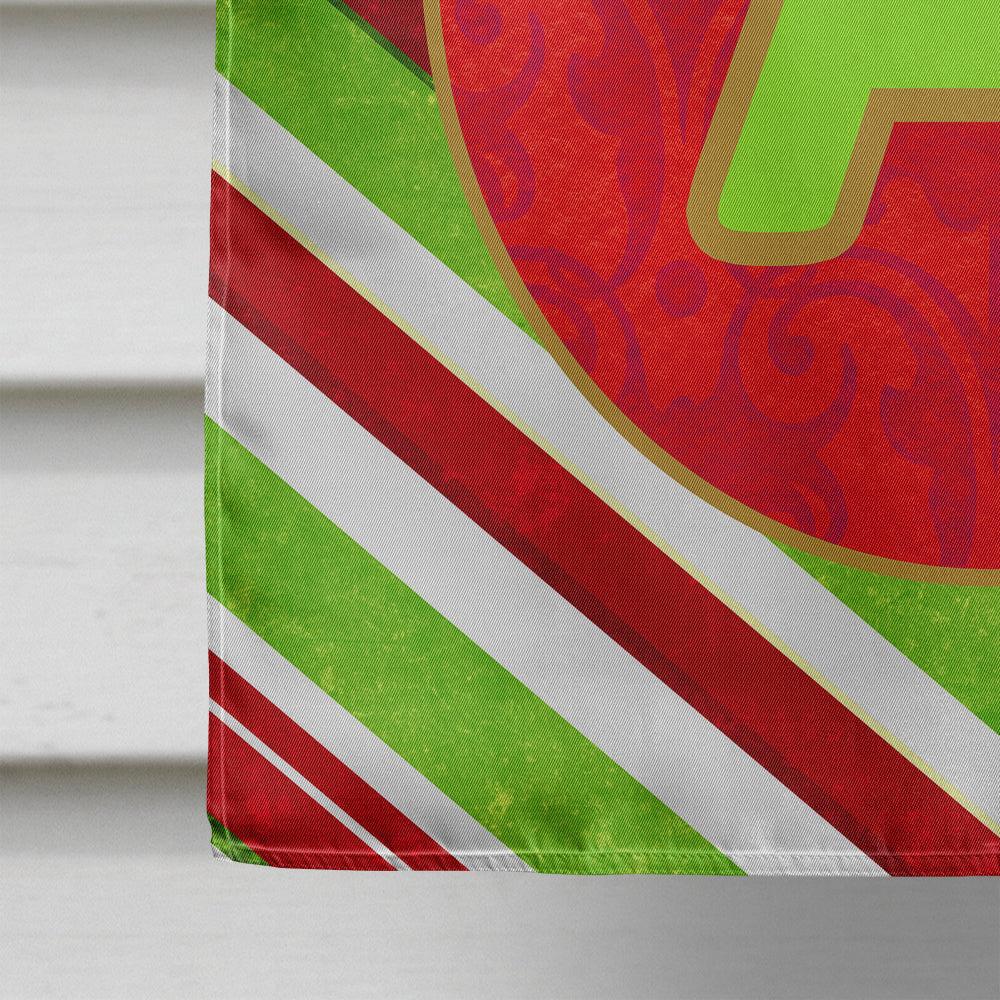 Christmas Oranment Holiday Initial Letter A  House Flag 28x40 Porch Sleeve Pole Decorative Outside Yard Banner Artwork Wall Hanging, Polyester
