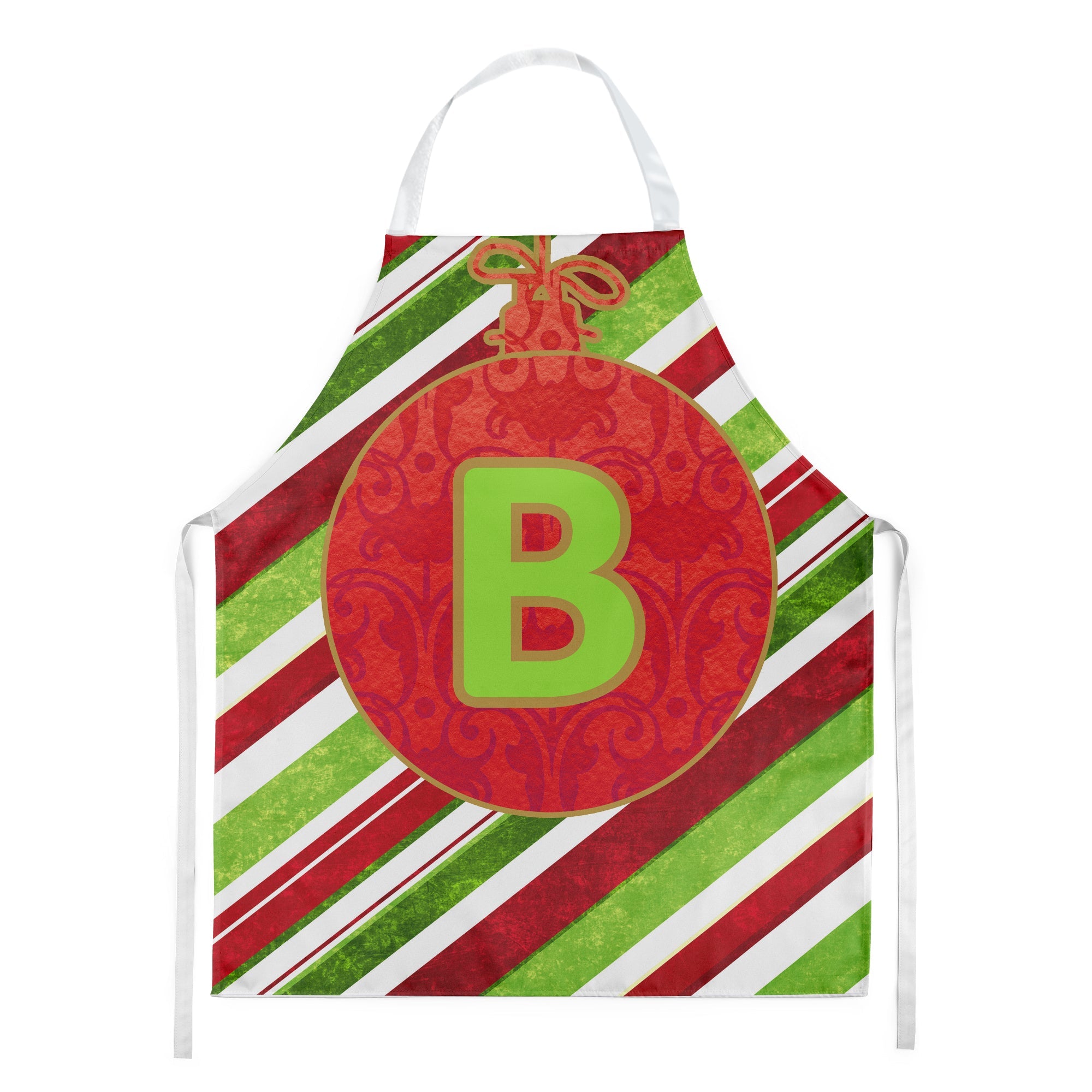 Christmas Oranment Holiday Initial Letter B  Apron Cooking Kitchen Server Baking Crafts Gardening for Adult Women Men, Unisex, Large, Multicolor