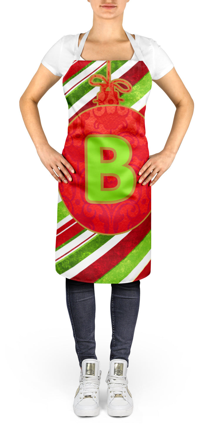 Christmas Oranment Holiday Initial Letter B  Apron Cooking Kitchen Server Baking Crafts Gardening for Adult Women Men, Unisex, Large, Multicolor