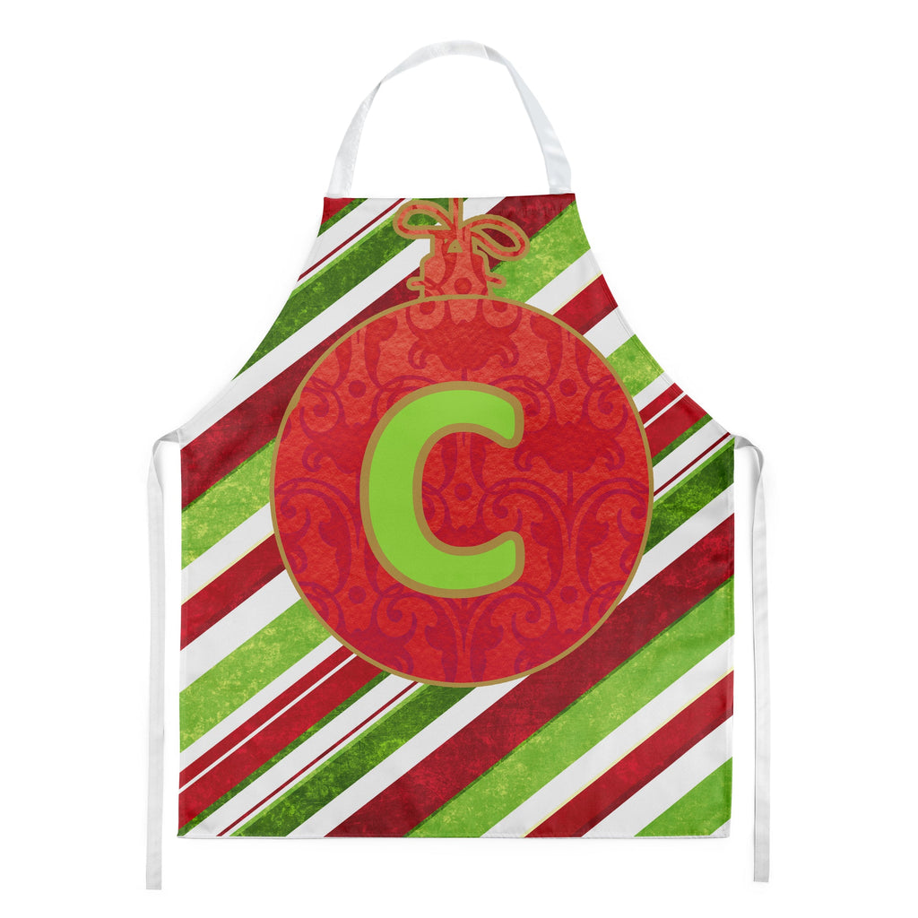 Christmas Oranment Holiday Initial Letter C  Apron Cooking Kitchen Server Baking Crafts Gardening for Adult Women Men, Unisex, Large, Multicolor