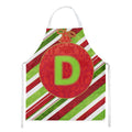 Christmas Oranment Holiday Initial Letter D  Apron Cooking Kitchen Server Baking Crafts Gardening for Adult Women Men, Unisex, Large, Multicolor