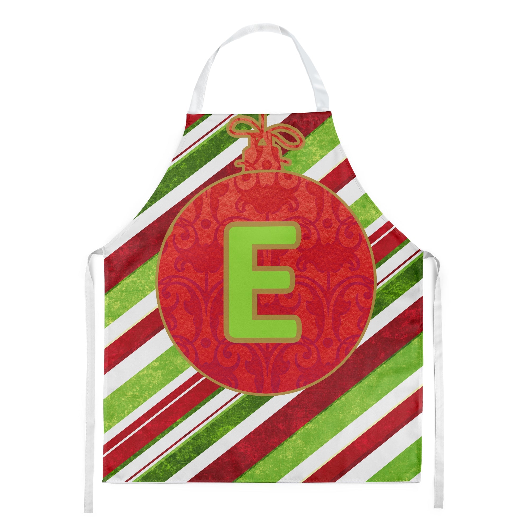 Christmas Oranment Holiday Initial Letter E Apron Cooking Kitchen Server Baking Crafts Gardening for Adult Women Men, Unisex, Large, Multicolor
