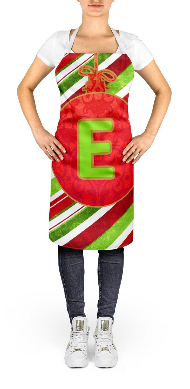 Christmas Oranment Holiday Initial Letter E Apron Cooking Kitchen Server Baking Crafts Gardening for Adult Women Men, Unisex, Large, Multicolor