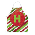 Christmas Oranment Holiday Initial Letter H Apron Cooking Kitchen Server Baking Crafts Gardening for Adult Women Men, Unisex, Large, Multicolor