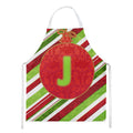 Christmas Oranment Holiday Initial Letter J Apron Cooking Kitchen Server Baking Crafts Gardening for Adult Women Men, Unisex, Large, Multicolor