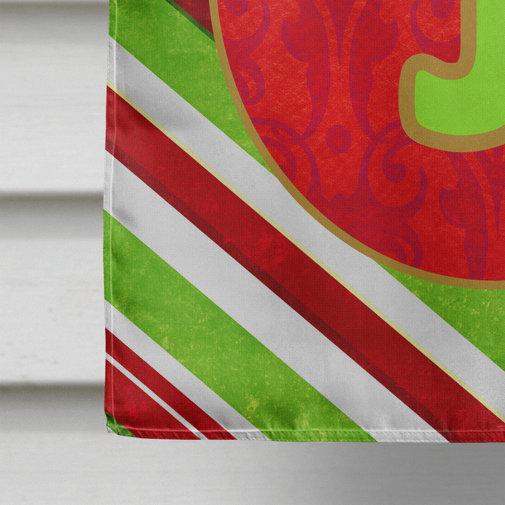 Christmas Oranment Holiday Initial Letter J House Flag 28x40 Porch Sleeve Pole Decorative Outside Yard Banner Artwork Wall Hanging, Polyester