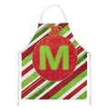 Christmas Oranment Holiday Initial Letter M Apron Cooking Kitchen Server Baking Crafts Gardening for Adult Women Men, Unisex, Large, Multicolor