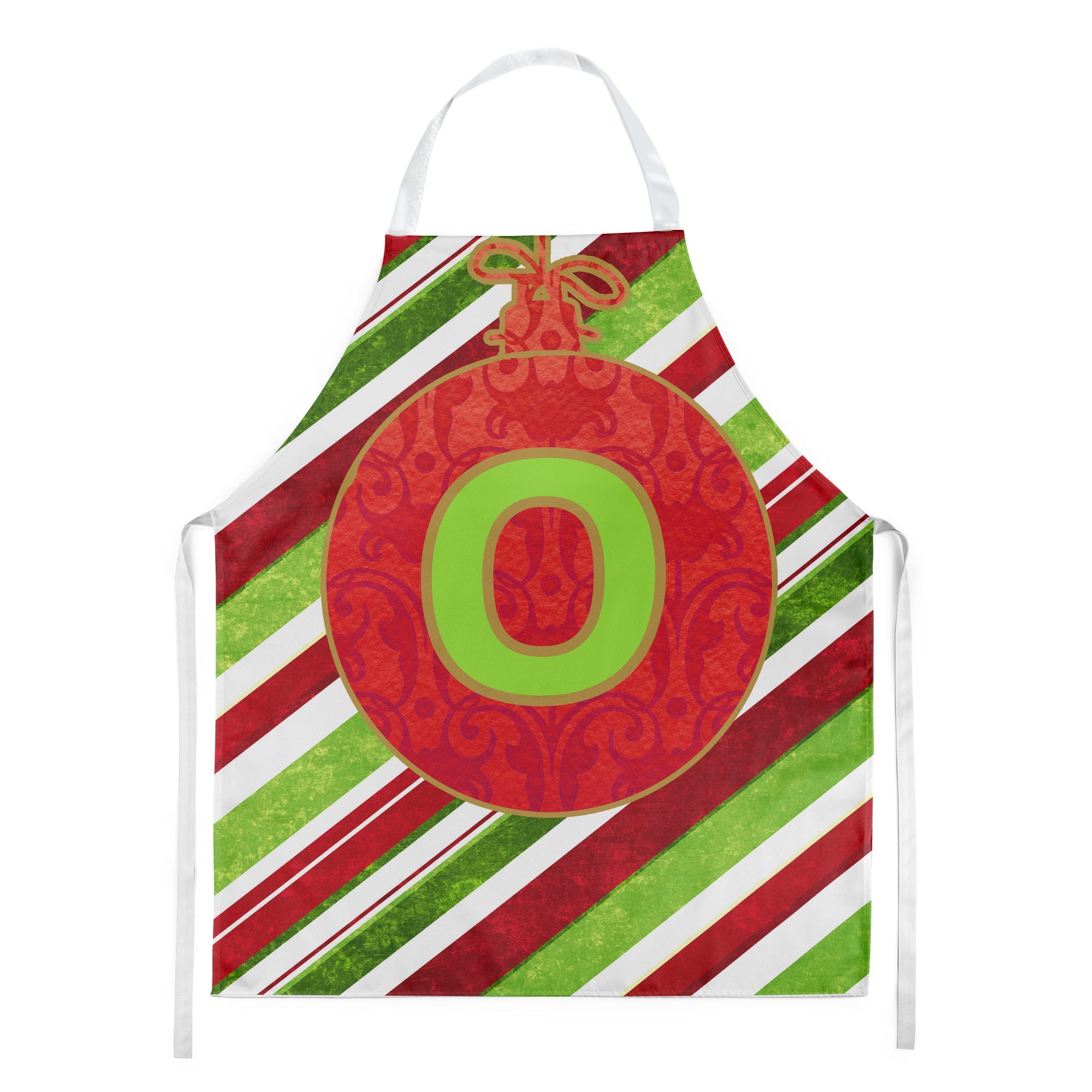 Christmas Oranment Holiday Initial Letter O Apron Cooking Kitchen Server Baking Crafts Gardening for Adult Women Men, Unisex, Large, Multicolor