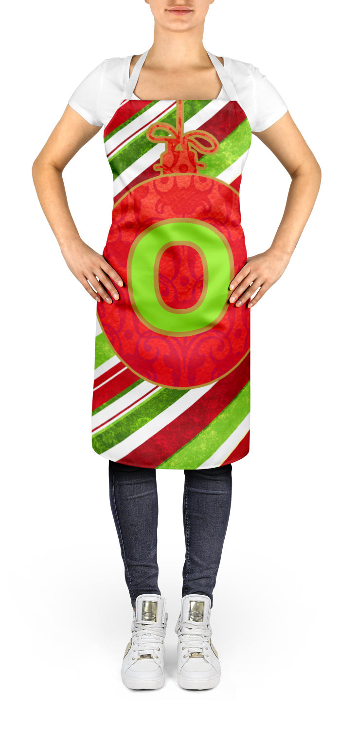 Christmas Oranment Holiday Initial Letter O Apron Cooking Kitchen Server Baking Crafts Gardening for Adult Women Men, Unisex, Large, Multicolor