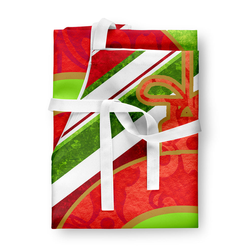 Christmas Oranment Holiday Initial Letter Q Apron Cooking Kitchen Server Baking Crafts Gardening for Adult Women Men, Unisex, Large, Multicolor
