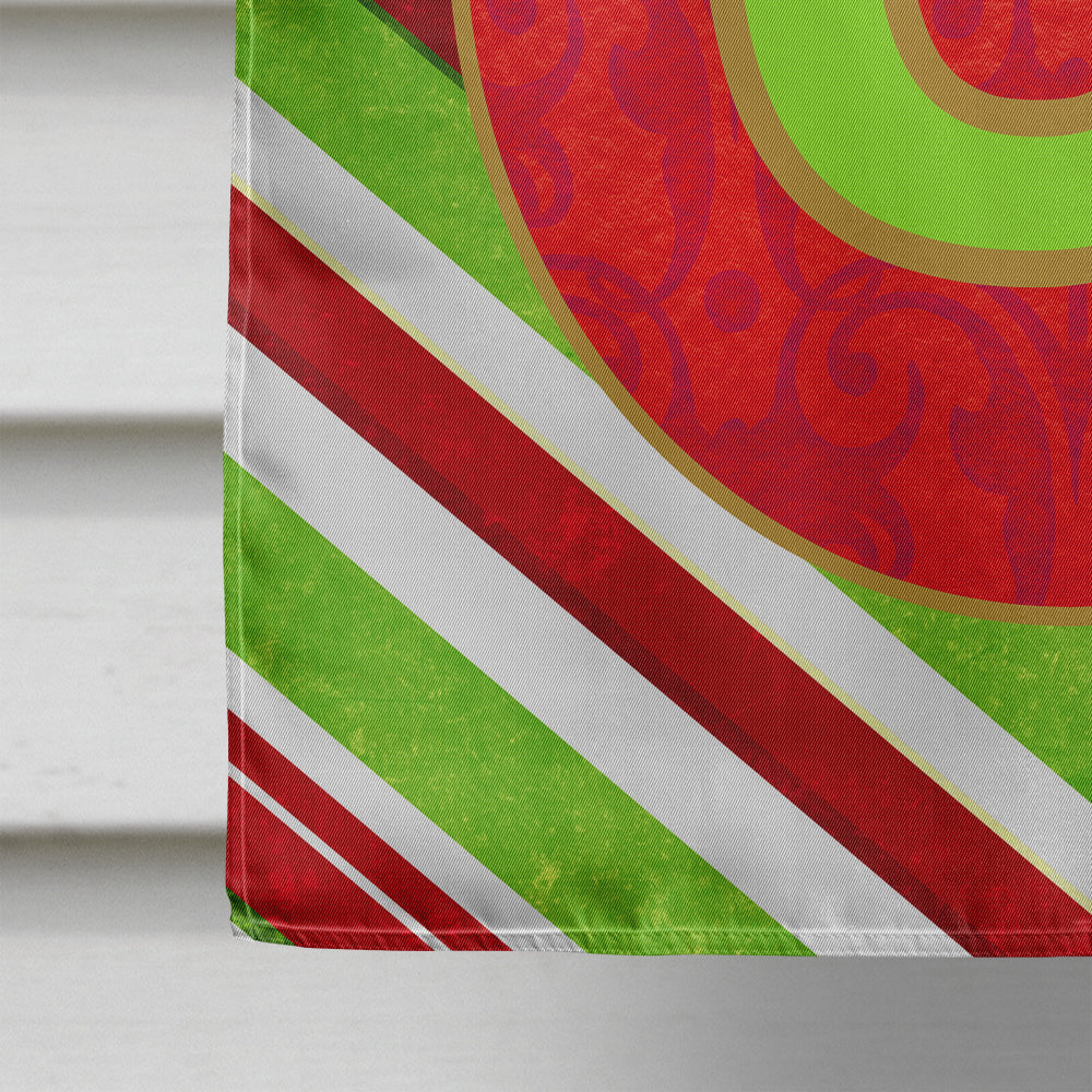 Christmas Oranment Holiday Initial Letter Q House Flag 28x40 Porch Sleeve Pole Decorative Outside Yard Banner Artwork Wall Hanging, Polyester