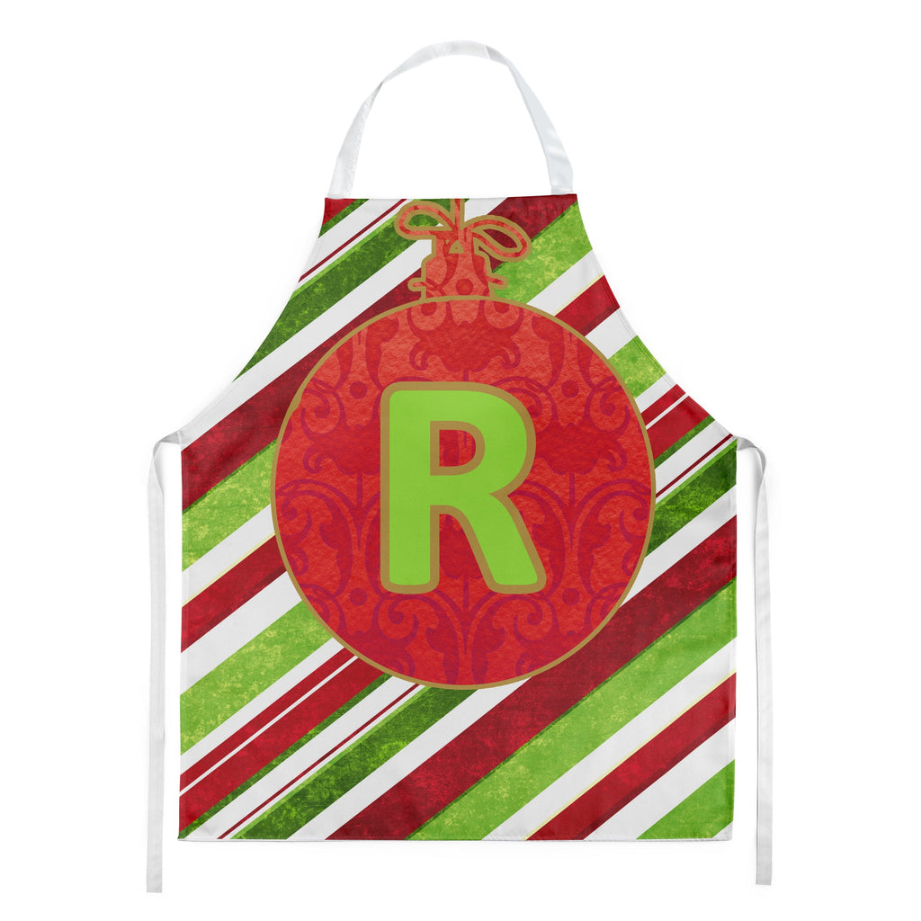 Christmas Oranment Holiday Initial Letter R Apron Cooking Kitchen Server Baking Crafts Gardening for Adult Women Men, Unisex, Large, Multicolor