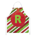 Christmas Oranment Holiday Initial Letter R Apron Cooking Kitchen Server Baking Crafts Gardening for Adult Women Men, Unisex, Large, Multicolor